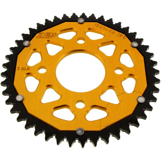 Kettenrad Dual 45Z Teilung 428 gold ZF Innendurchmesser 058 Lochkreis 090 passend für: Honda CBR, CB