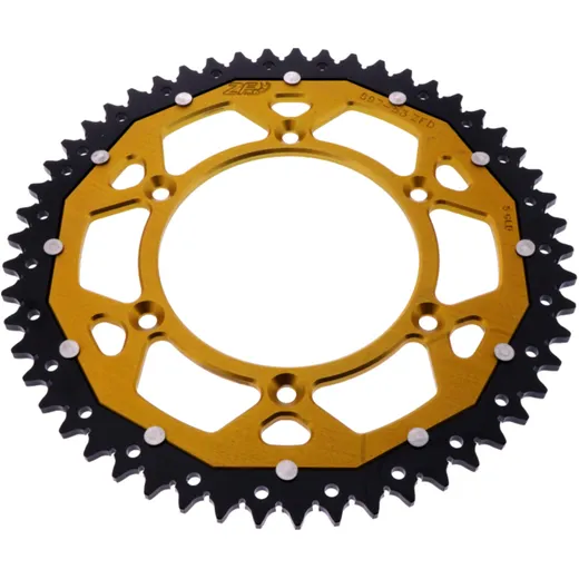 Kettenrad Dual 53Z Teilung 520 gold ZF Innendurchmesser 125 Lochkreis 150 passend für: Husqvarna FE, FC, TE