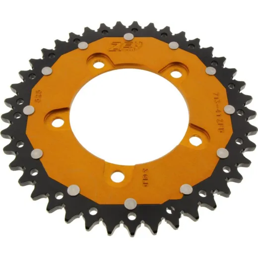 Rear sprocket dual 41 tooth pitch 525 gold