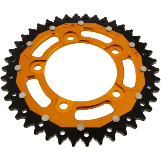 Kettenrad Dual 42Z Teilung 525 gold ZF Innendurchmesser 100 Lochkreis 120 passend für: Aprilia Shiver, Dorsoduro, Mana