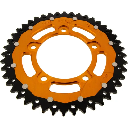 Kettenrad Dual 44Z Teilung 525 gold ZF Innendurchmesser 100 Lochkreis 120 passend für: Aprilia Shiver, Dorsoduro, Mana
