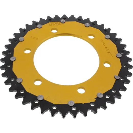 Rear sprocket dual 43 tooth pitch 520 gold