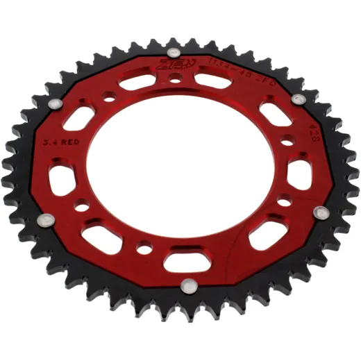 Kettenrad Dual 48Z Teilung 428 rot ZF Innendurchmesser 105 Lochkreis 125 passend für: Rieju Marathon, Tango, RS - 3