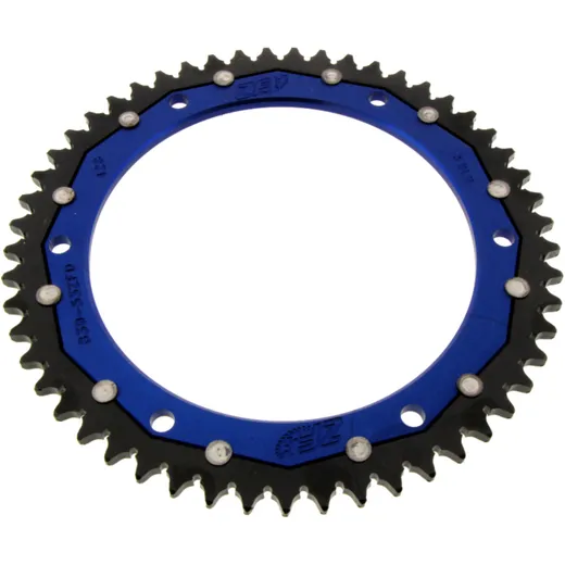 Kettenrad Dual 53Z 428 blau für Motorräder