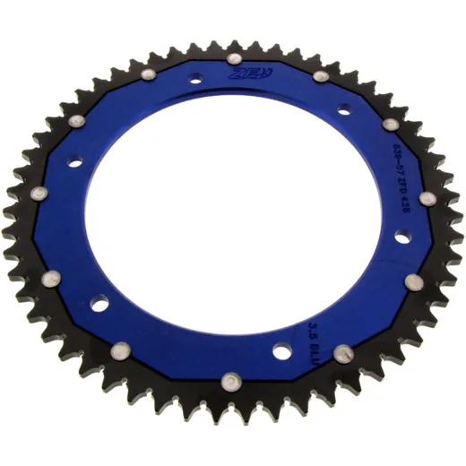 Kettenrad Dual 57Z Teilung 428 blau für ZF