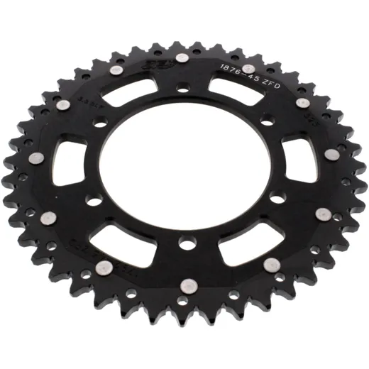 Rear Sprocket Dual 45 Tooth 525 Black ZF for Motorcycles