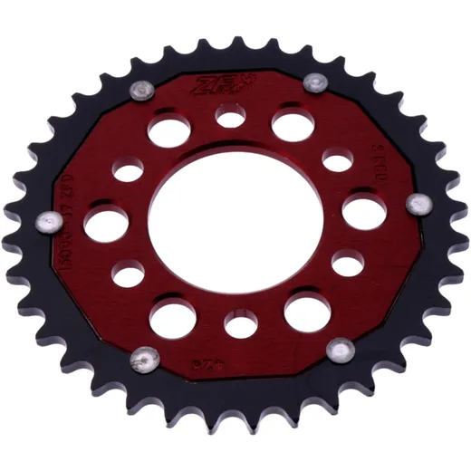 Kettenrad Dual 37Z Teilung 428 rot ZF Innendurchmesser 058 Lochkreis 082 passend für: Keeway RKS, K - Light, RKR