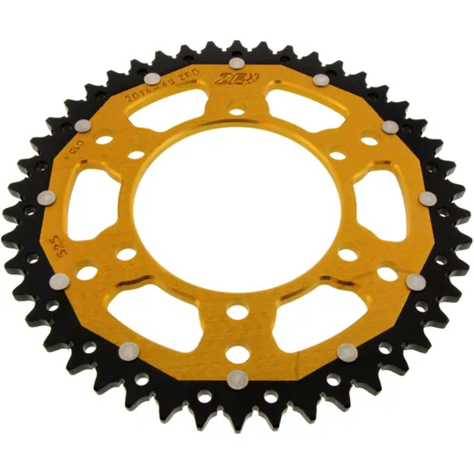 Kettenrad Dual 46Z Teilung 525 gold ZF Innendurchmesser 106 Lochkreis 125 passend für: Triumph Tiger, Street Triple, Bonneville