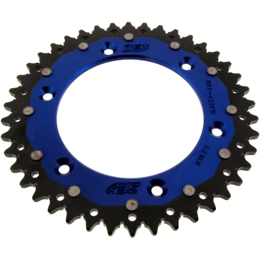Kettenrad Dual 42Z Teilung 520 blau ZF Innendurchmesser 125 Lochkreis 150 passend für: Husqvarna FE, FC, TE