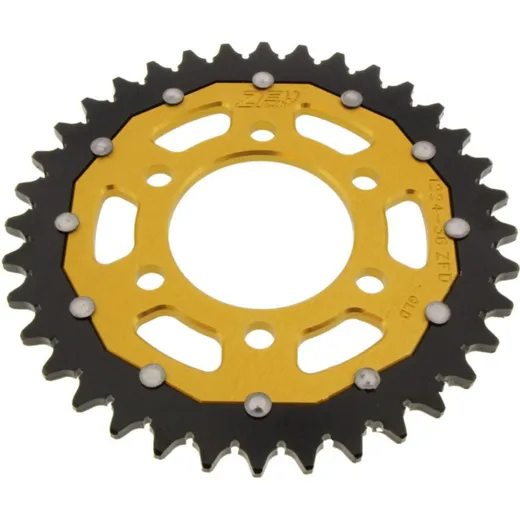 Rear sprocket dual 36 tooth pitch 520 gold