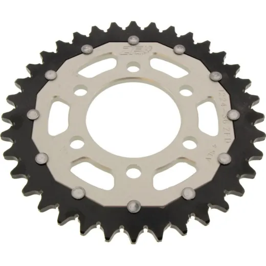 Rear sprocket dual 36 tooth pitch 520 silver