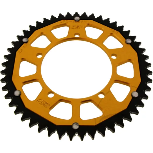 Kettenrad Dual 49Z Teilung 428 gold ZF Innendurchmesser 096 Lochkreis 108 passend für: MZ/MUZ SM