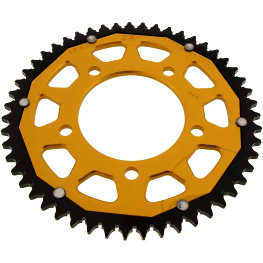 Kettenrad Dual 51Z Teilung 428 gold ZF Innendurchmesser 087 Lochkreis 110 passend für: Kreidler Dice, Enduro, Supermoto
