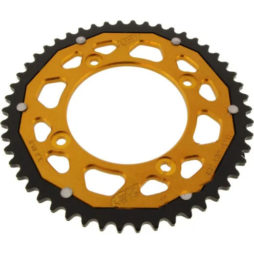 Rear sprocket dual 50 tooth pitch 420 gold