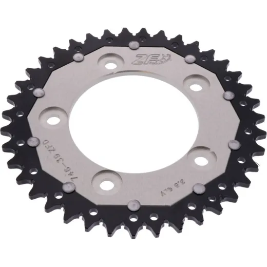 Rear sprocket dual 39 tooth pitch 520 silver