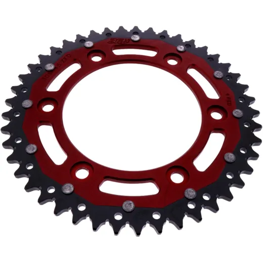 Kettenrad Dual 45Z Teilung 520 rot ZF Innendurchmesser 125 Lochkreis 150 passend für: Honda XR