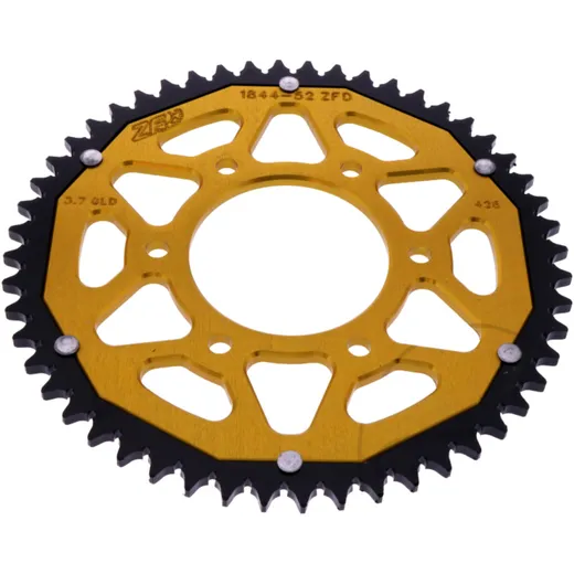 ZF Dual Kettenrad 52Z 428 Gold für Motorräder