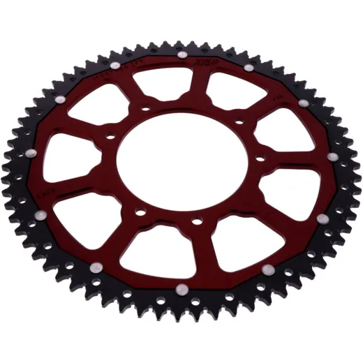 Kettenrad Dual 69Z Teilung 428 rot ZF Innendurchmesser 105 Lochkreis 125 passend für: F. B Mondial SMX, HPS, Flat Track