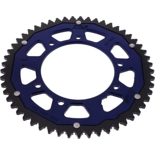 Rear sprocket dual 53 tooth pitch 420 BLUE