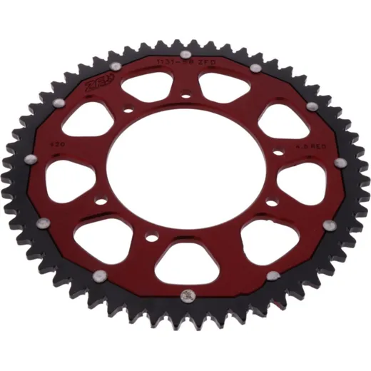 Rear sprocket dual 58 tooth pitch 420 RED