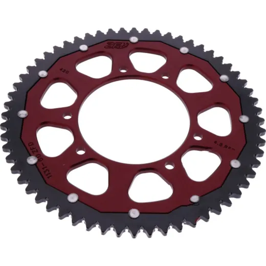 Zahnkranz Kettenrad Dual 60Z Teilung 420 rot