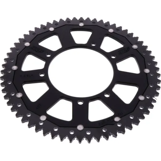 Rear sprocket dual 62z pitch 420 blaCK