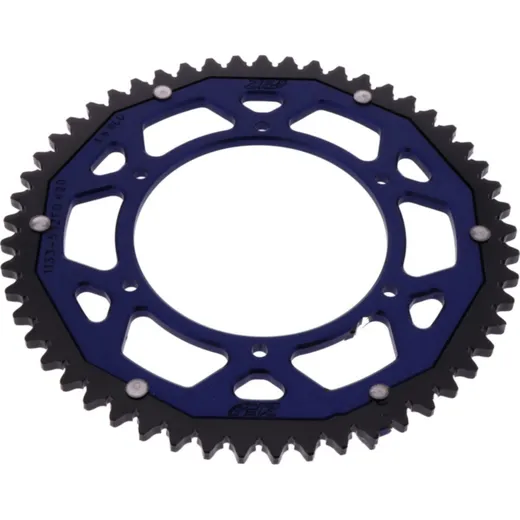 Rear sprocket dual 53 tooth pitch 420 BLUE ZFD113353BLU