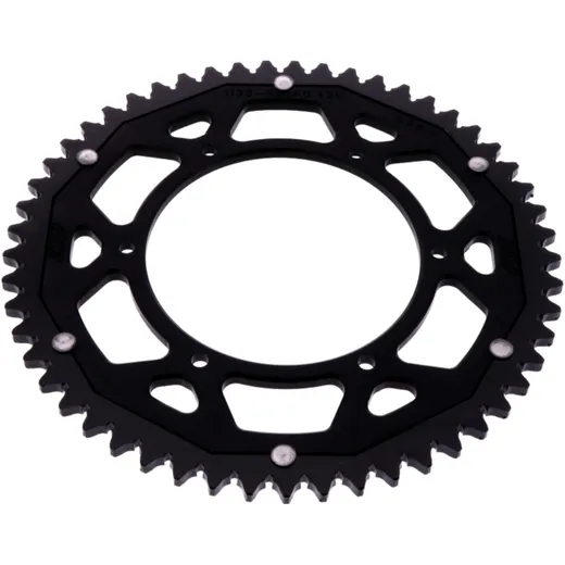Kettenrad Dual 53Z Teilung 420 schwarz ZF Innendurchmesser 108 Lochkreis 123 passend für: Derbi GPR, Senda