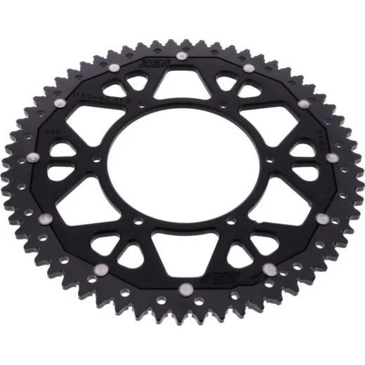 Rear sprocket dual 62z pitch 420 blaCK ZFD113362BLK