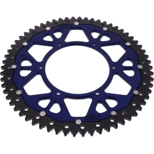 Rear sprocket dual 62z pitch 420 bluE