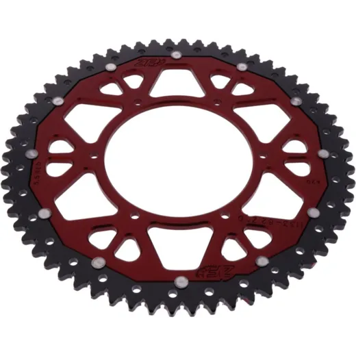 Rear sprocket dual 62z pitch 420 red