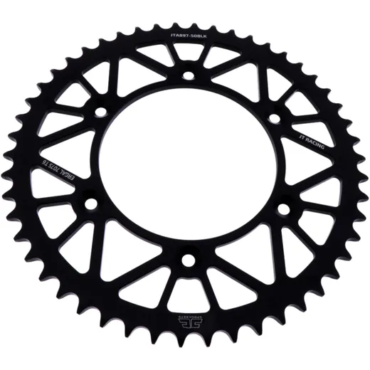 Alu - Kettenrad 50Z Teilung 520 schwarz JT Innendurchmesser 125 Lochkreis 150 passend für: Husqvarna FE, FC, TE