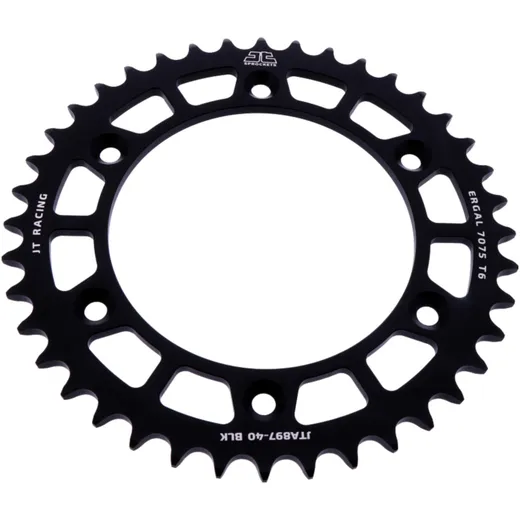 Alu - Kettenrad 40Z Teilung 520 schwarz JT Innendurchmesser 125 Lochkreis 150 passend für: Husqvarna FE, FC, TE