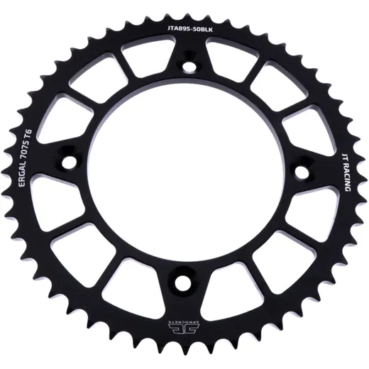 Alu - Kettenrad 50Z Teilung 428 schwarz JT Innendurchmesser 110 Lochkreis 132 passend für: KTM SX