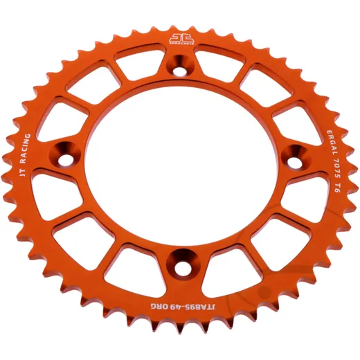 Alu - Kettenrad 49Z Teilung 428 orange JT Innendurchmesser 110 Lochkreis 132 passend für: KTM SX