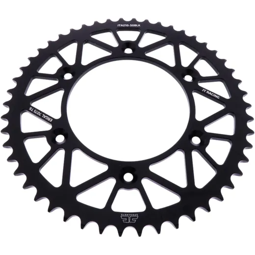 Alu - Kettenrad 50Z Teilung 520 schwarz JT Innendurchmesser 125 Lochkreis 153 passend für: Honda CRF, CR, XR