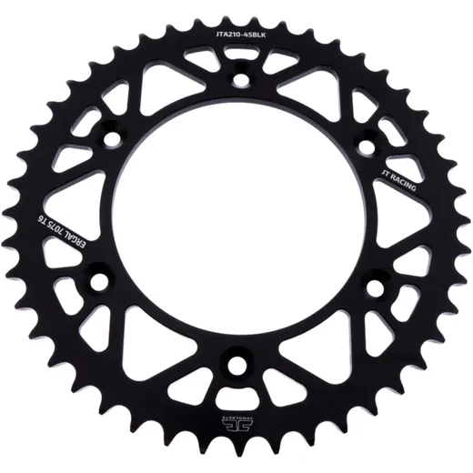 Alu - Kettenrad 45Z Teilung 520 schwarz JT Innendurchmesser 125 Lochkreis 153 passend für: Honda CRF, CR, XR