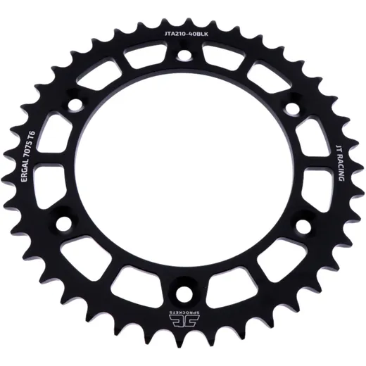 Alu - Kettenrad 40Z Teilung 520 schwarz JT Innendurchmesser 125 Lochkreis 153 passend für: Honda CRF, CR, XR