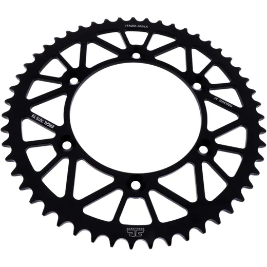 Alu - Kettenrad 51Z Teilung 520 schwarz JT Innendurchmesser 130 Lochkreis 150 passend für: Fantic XEF, XX, XXF