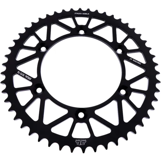 Alu - Kettenrad 50Z Teilung 520 schwarz JT Innendurchmesser 130 Lochkreis 150 passend für: Fantic XEF, XX, XXF