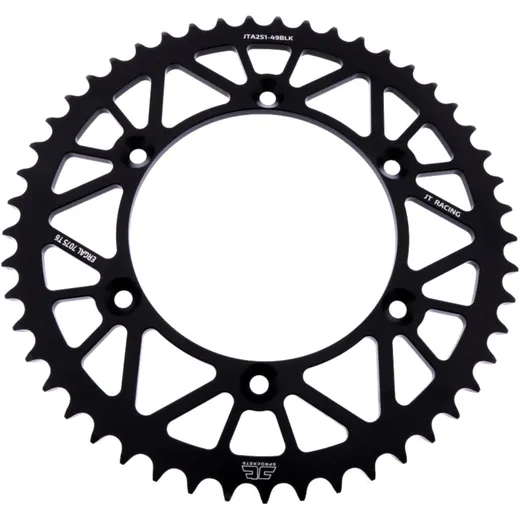 Alu - Kettenrad 49Z Teilung 520 schwarz JT Innendurchmesser 130 Lochkreis 150 passend für: Fantic XEF, XX, XXF