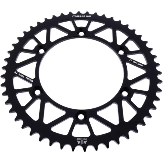 Alu - Kettenrad 50Z Teilung 520 schwarz JT Innendurchmesser 136 Lochkreis 156 passend für: Husqvarna TE, WR, SM, CR