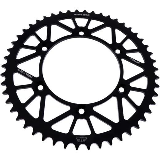 Alu-Kettenrad 50Z Teilung 520 schwarz für Motorräder