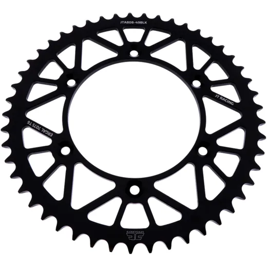 Alu-Kettenrad 49Z Teilung 520 schwarz für Motorräder