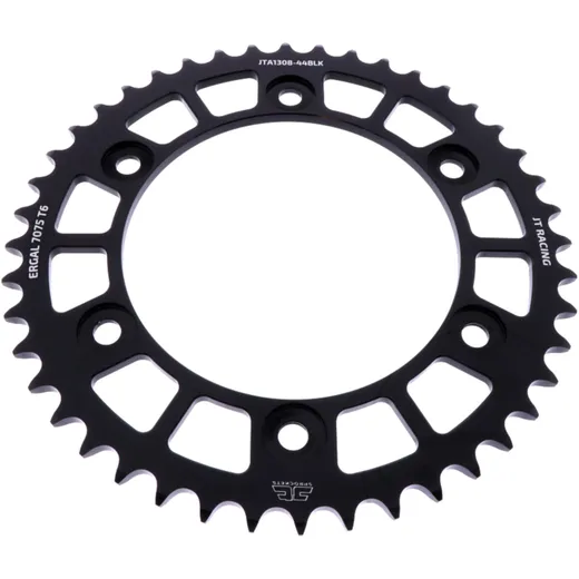 Rear sprocket aluminium 44 tooth pitch 520 black JT inner diameter 134 bolt spacing 160 for: Honda CBR, VTR