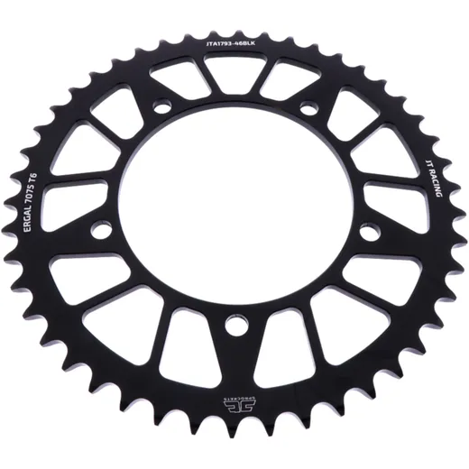 Alu - Kettenrad 46Z Teilung 520 schwarz JT Innendurchmesser 120 Lochkreis 140 passend für: Triumph Bonneville, Scrambler, Thruxton