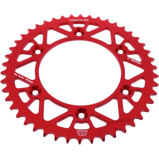 Alu - Kettenrad 46Z Teilung 520 rot JT Innendurchmesser 125 Lochkreis 153 passend für: Honda CRF, CR, XR