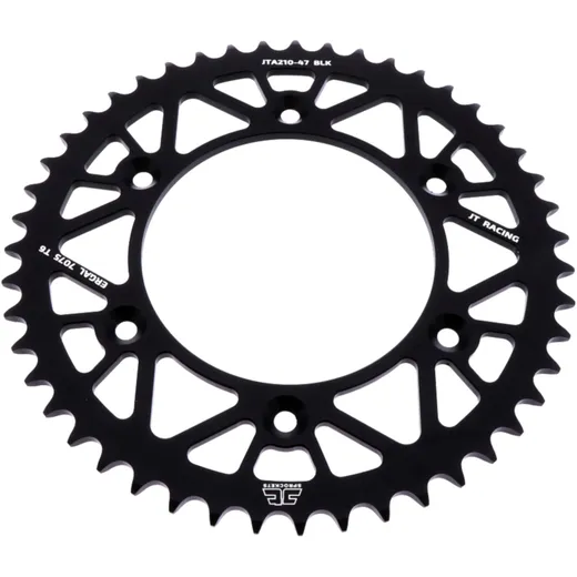 Alu - Kettenrad 47Z Teilung 520 schwarz JT Innendurchmesser 125 Lochkreis 153 passend für: Honda CRF, CR, XR