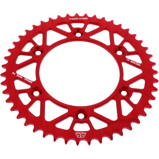 Alu - Kettenrad 47Z Teilung 520 rot JT Innendurchmesser 125 Lochkreis 153 passend für: Honda CRF, CR, XR