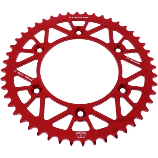 Alu - Kettenrad 48Z Teilung 520 rot JT Innendurchmesser 125 Lochkreis 153 passend für: Honda CRF, CR, XR